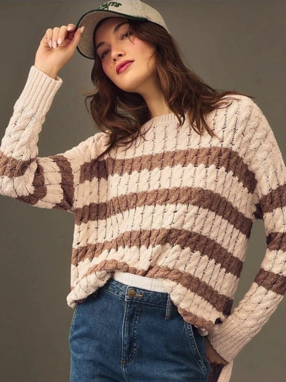 Pilcro Longline Stitch Sweater